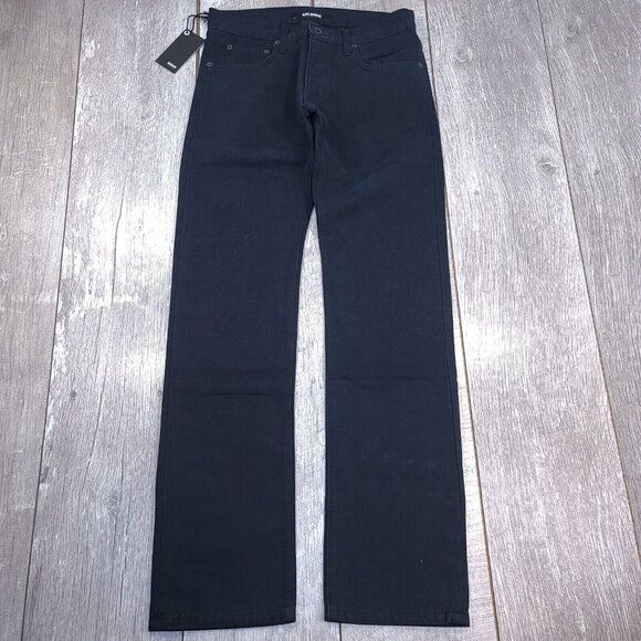 Baldwin Jeans Mens 29x32 The Slim Straight Corduroy Black Samuel USA Made - Picture 2 of 10